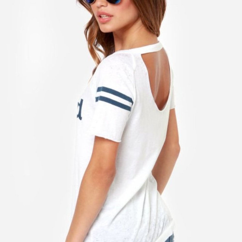 NEW Chaser England 9 Burnout Raglan Destroyed / Distressed T Shirt - Picture 2 of 3
